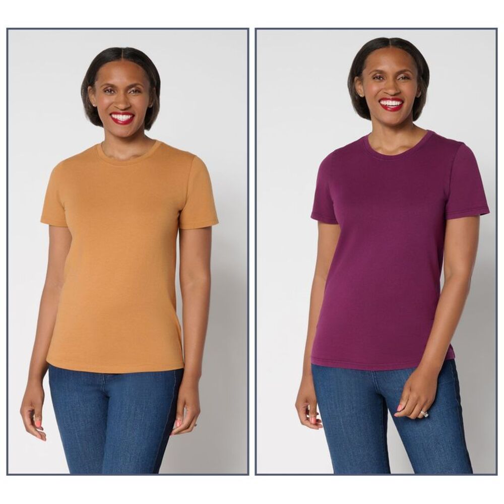 Gloria Vanderbilt Women's Top Sz M Knit Tees Multi-colored A701192